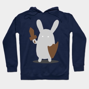 Cute Bunny Rabbit Warrior Hoodie